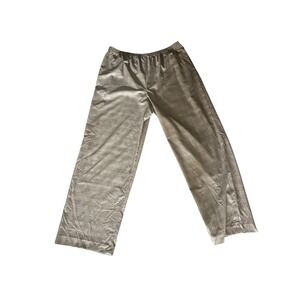 Luxurious Eskandar Plaid Wide Leg Pants Sz 3 | Preppy Style wool silk